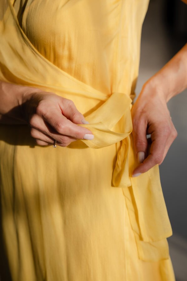 Wrap Dress Yellow
